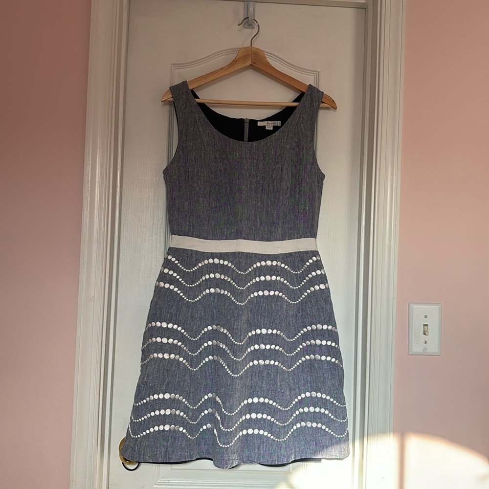 Boden 100% Linen Sleeveless Dress